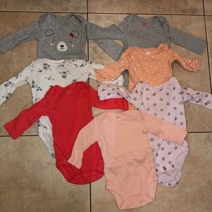 Long sleeve baby girl onesies